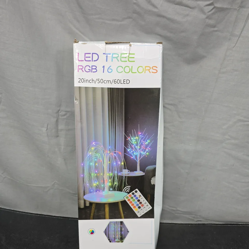 LED TREE RGB 16 COLOURS – 50CM TALL LED DECORATIVE LIGHT (60 LEDS)