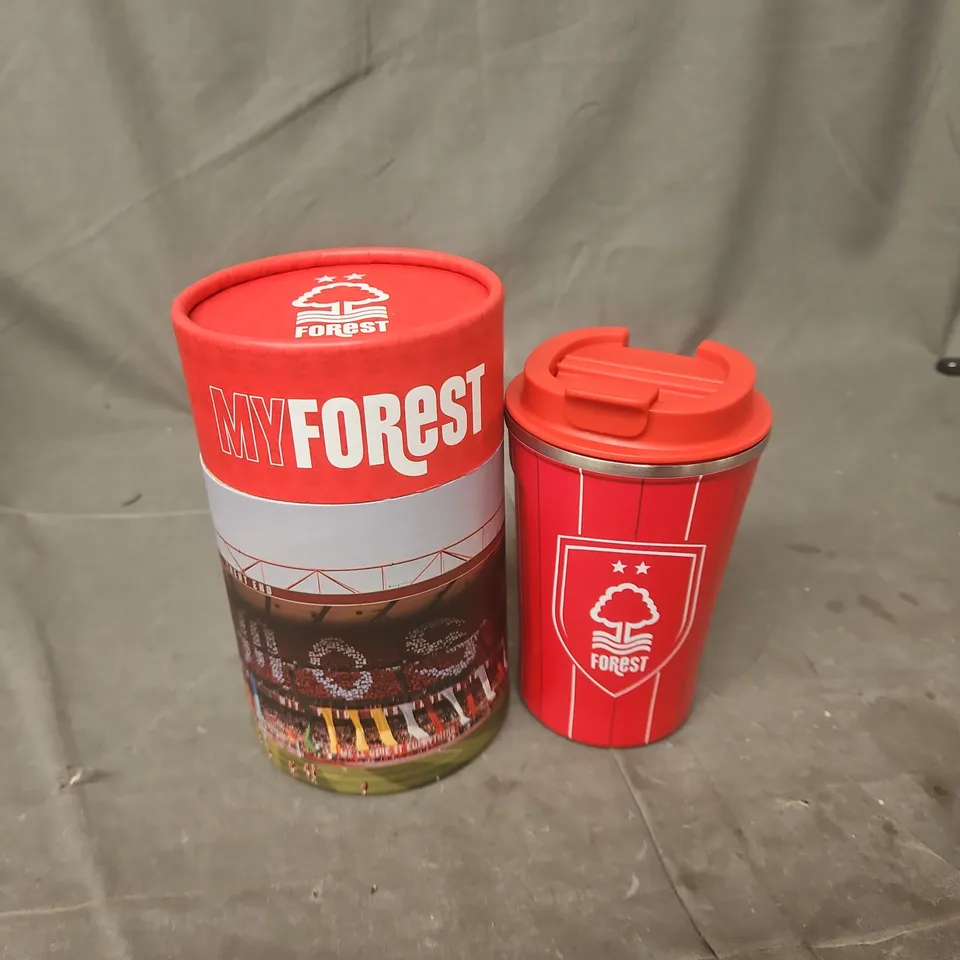 BOXED NOTTINGHAM FOREST MY FOREST COFFEE CUP IN RED