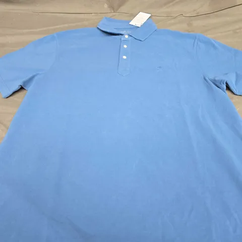 HACKETT SEA BLUE POLO SHIRT - SIZE LARGE