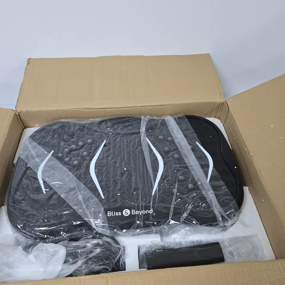 BLISS & BEYOND COREPULSE VIBRATION MASSAGER PLATE – BLUETOOTH SPEAKERS, LED DISPLAY