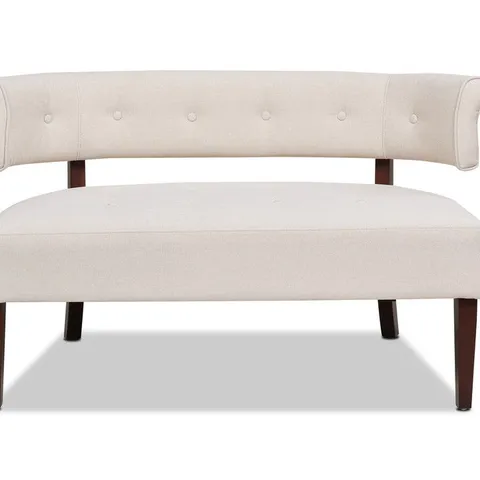 BOXED JENNIFER TAYLOR JARED TUFTED BENCH SETTEE, SKY NEUTRAL BEIGE (1 BOX)