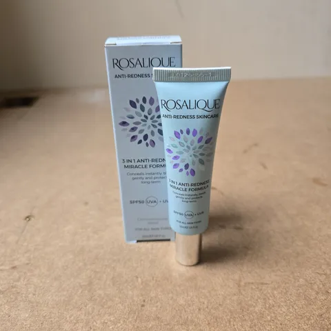 ROSALIQUE 3 IN 1 ANTI REDNESS MIRACLE FORMULA SPF50 ALL SKIN TYPES 30ML