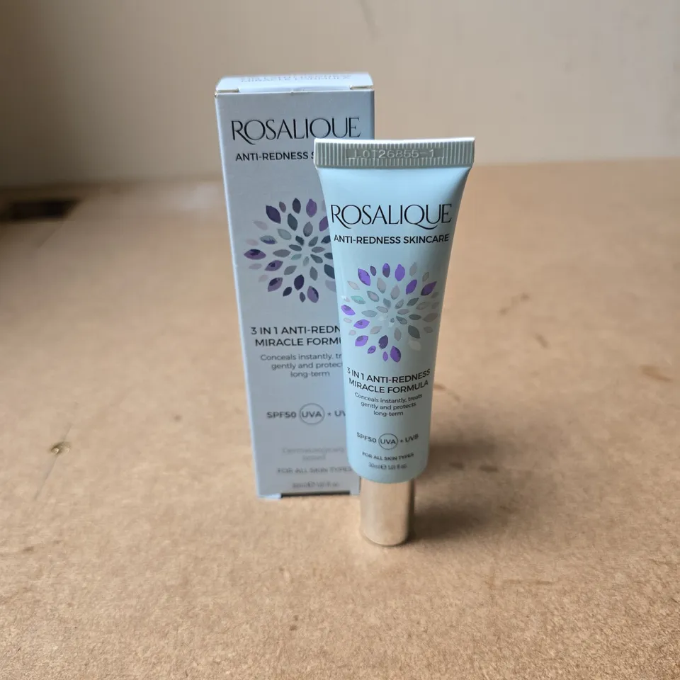 ROSALIQUE 3 IN 1 ANTI REDNESS MIRACLE FORMULA SPF50 ALL SKIN TYPES 30ML