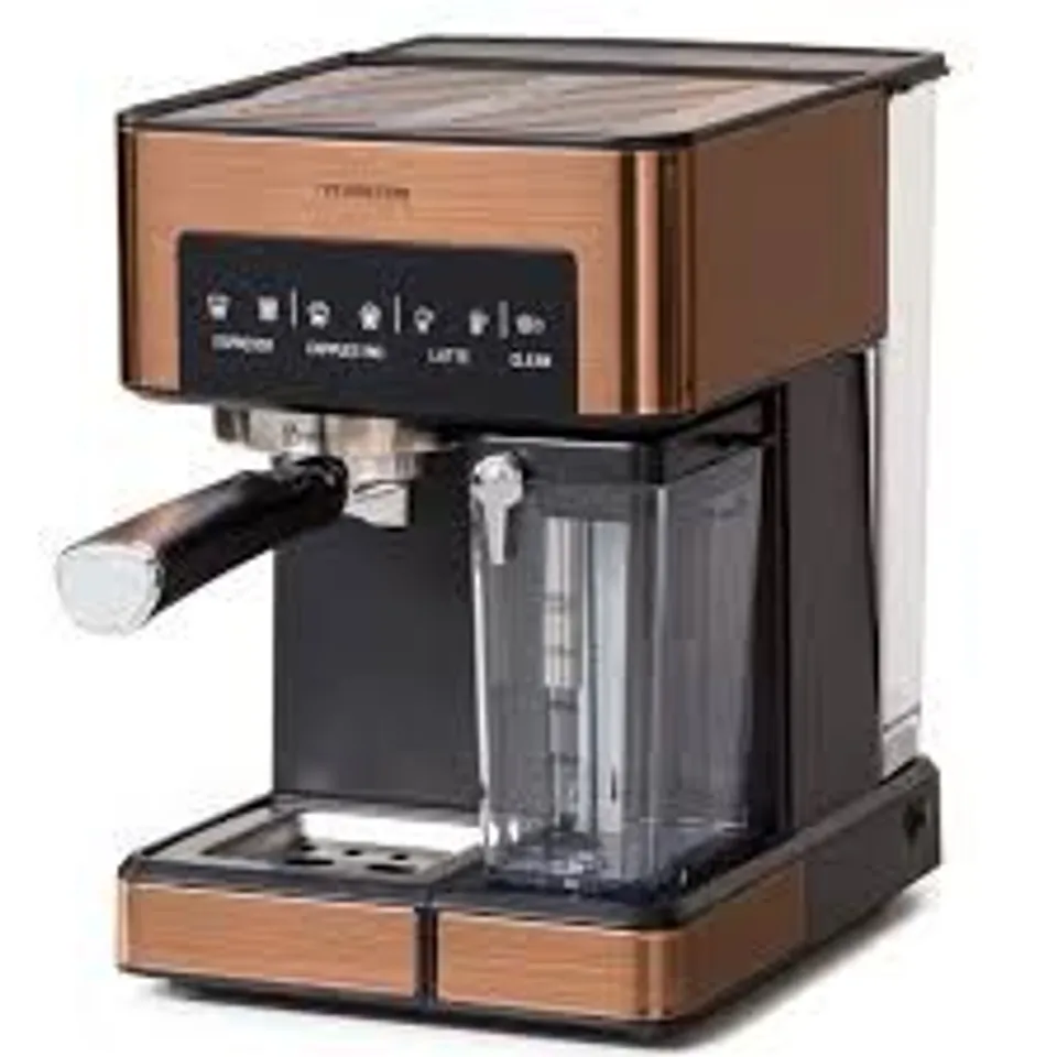 KLARSTEIN SMALL ELECTRIC COFFEE MAKER WITH MILK FROTHER
