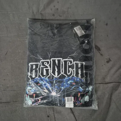 BENCH GRAPHIC HOODIE IN DARK GREY SIZE XXL