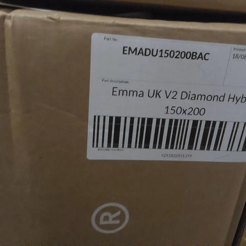 BRAND NEW BOXED EMMA UK V2 DIAMOND HYBRID 150 x 200CM KING SIZE MATTRESS 