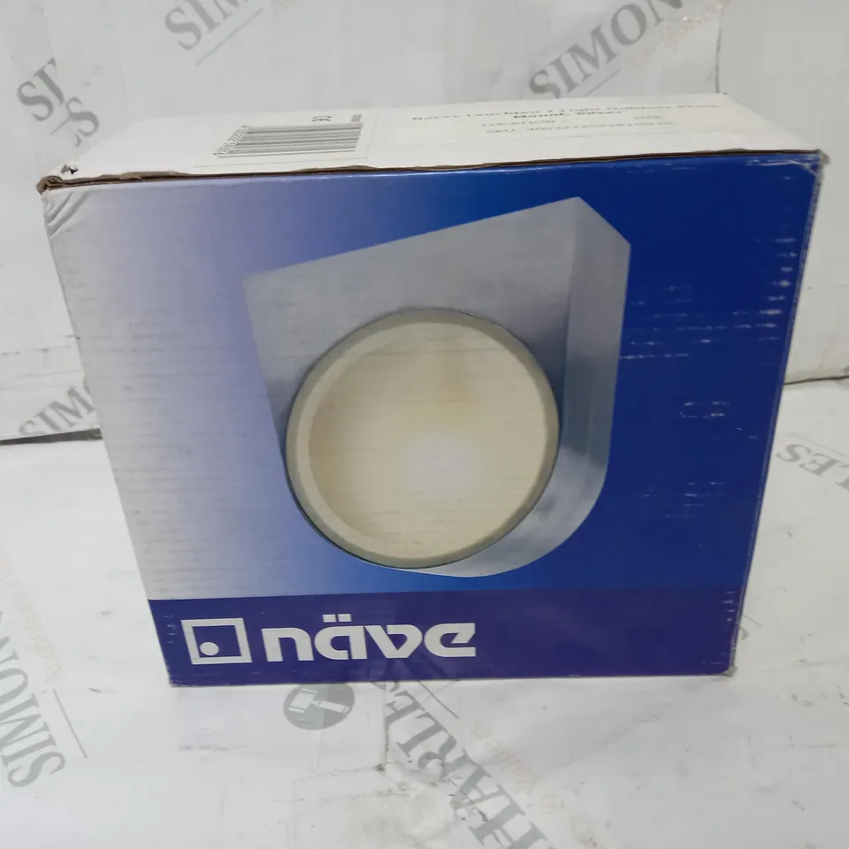NAEVE LEUCHTEN 1-LIGHT OUTDOOR FLUSH MOUNT - SILVER