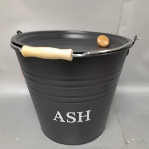 BLACKSPUR FIREPLACE & STOVE 12L ASH BUCKET WITH LID AND HANDLE