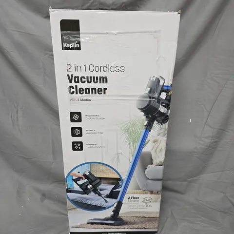 KEPLIN 2-IN-1 CORDLESS VACUUM CLEANER – BOXED WITH ATTACHMENTS