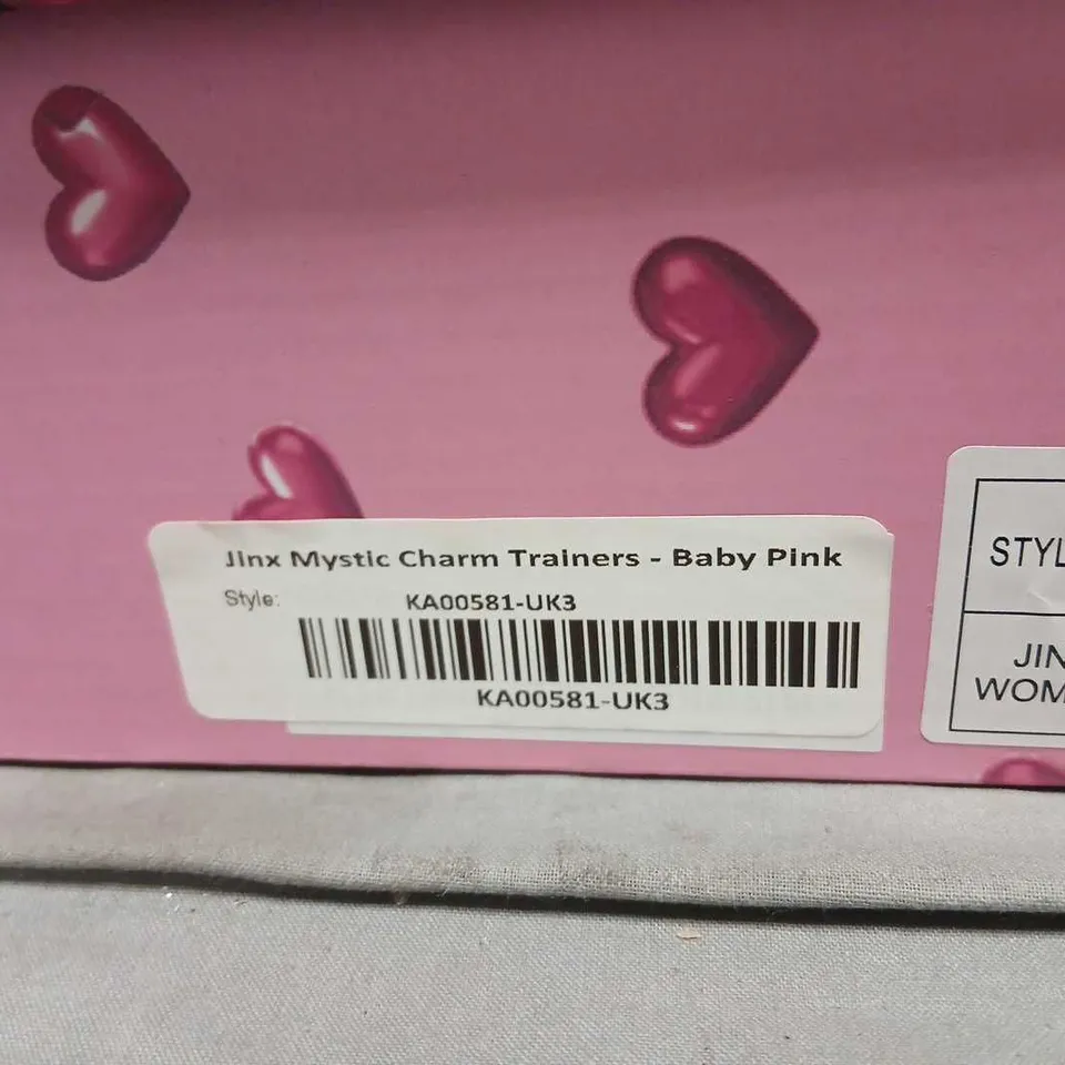 KOI JINX MYSTIC CHARM TRAINERS - BABY PINK (UK 4)