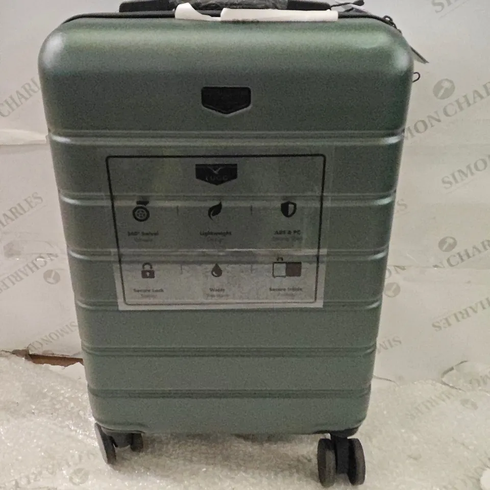 LUGG LOCKABLE HARDSHELL SUITCASE IN DARK GREY