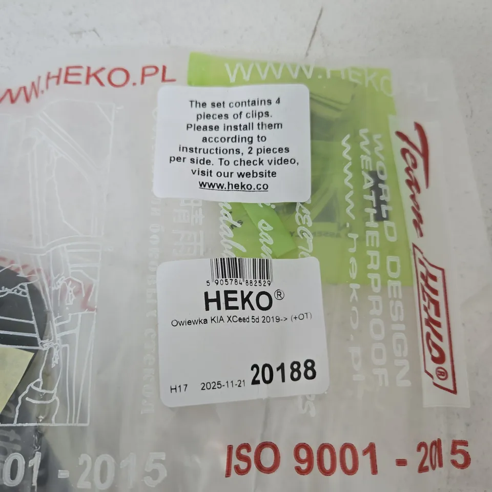 HEKO WINDOW VISORS FOR KIA XCEED 5DR (2019–) – CLIP PACK INCLUDED