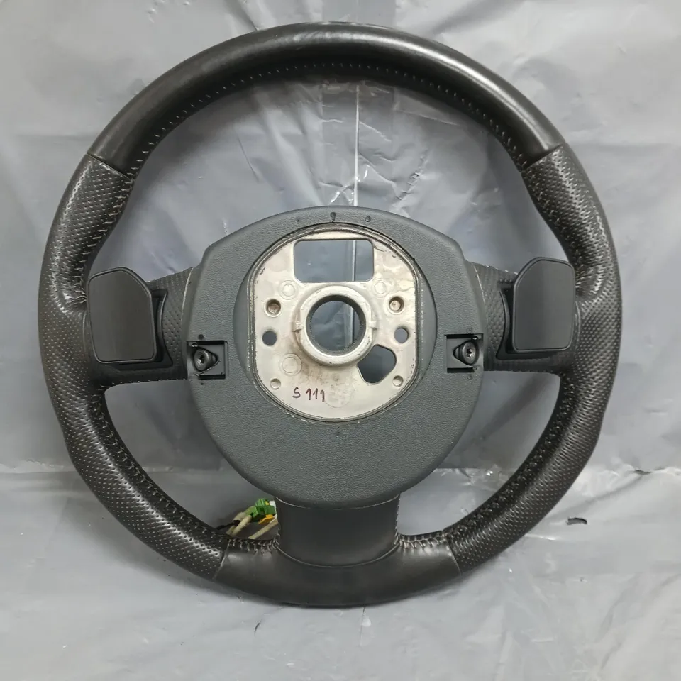 AUDI A3 2009 2.0 TDI S LINE MK2 MULTIFUNCTION LEATHER STEERING WHEEL 