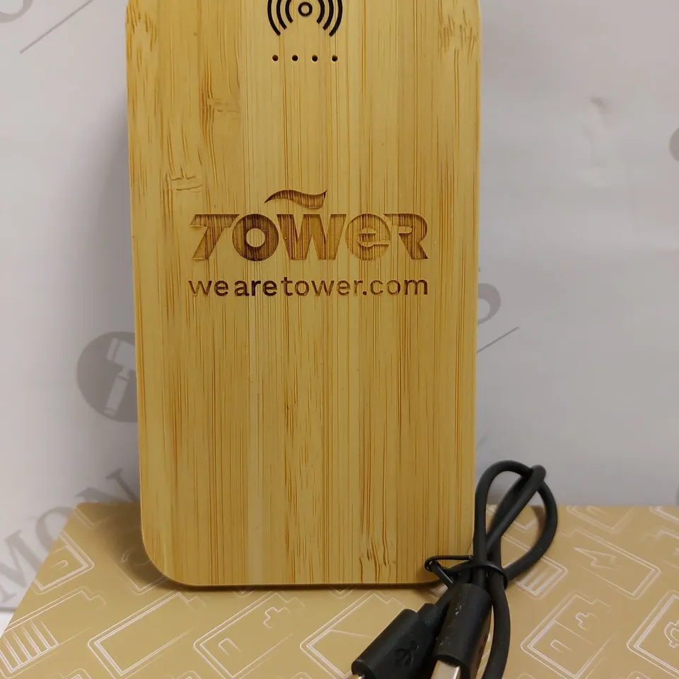 PF CONCEPT AVENUE BAMBOO AND FABRIC POWER BANK - 6000 MAH