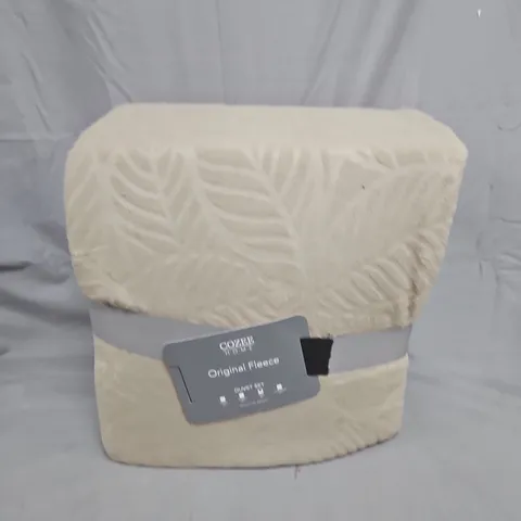 COZEE HOME - ORIGINAL FLEECE THROW BLANKET – CREAM