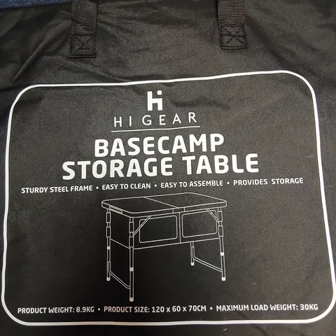 HIGEAR BASECAMP STORAGE TABLE – CARRY BAG INCLUDED, GARDEN & PATIO FURNITURE