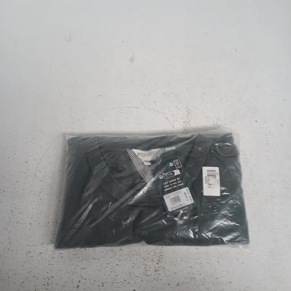 WHITE STUFF HARRINGTON HEAVY WEIGHT TEE – WASHED BLACK – UK L