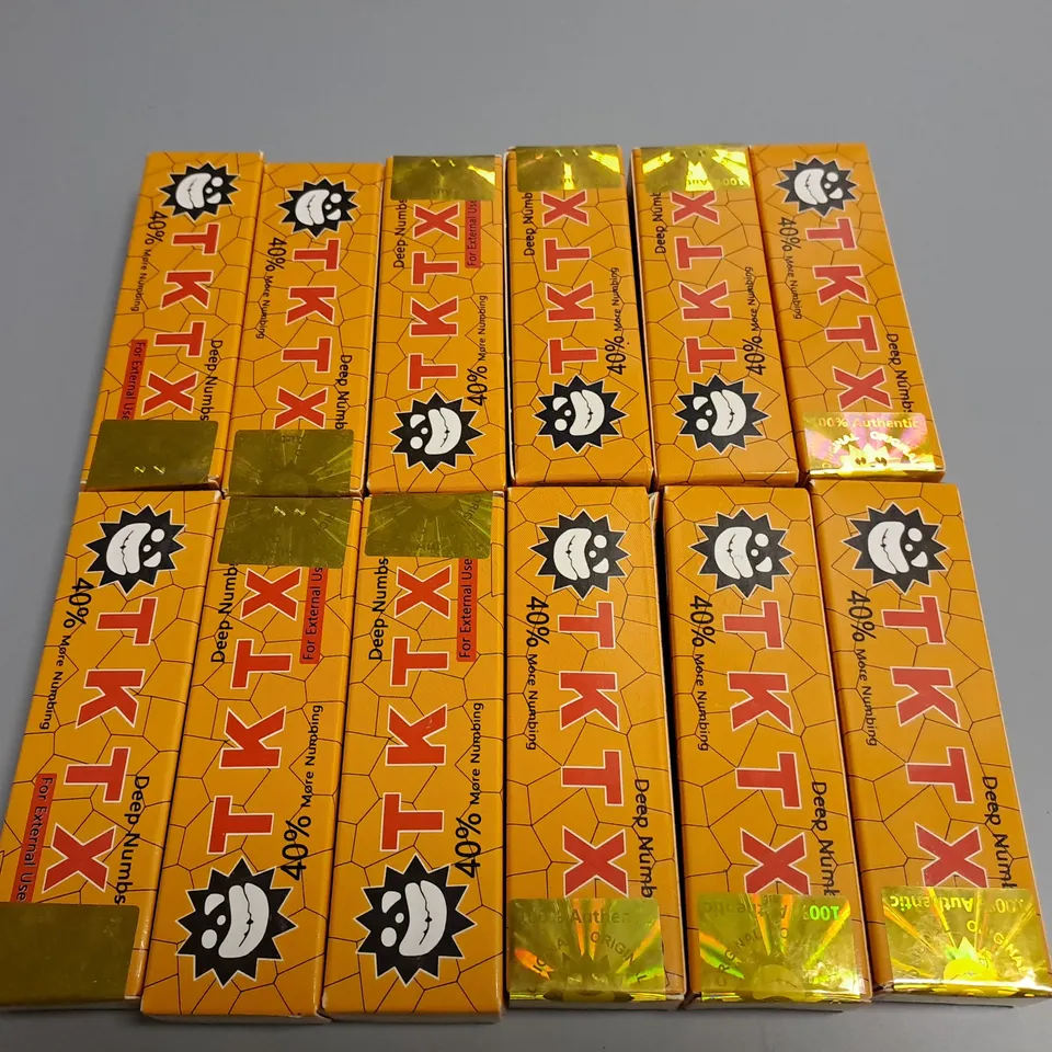 LOT OF 12 TKTX NUMBING CREAMS 