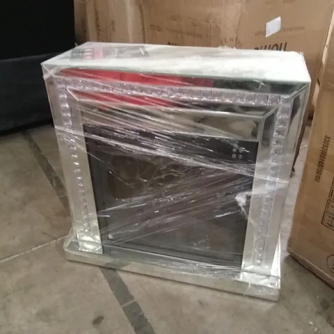 DESIGNER MIRRORED ELECTRIC FIREPLACE HEATER