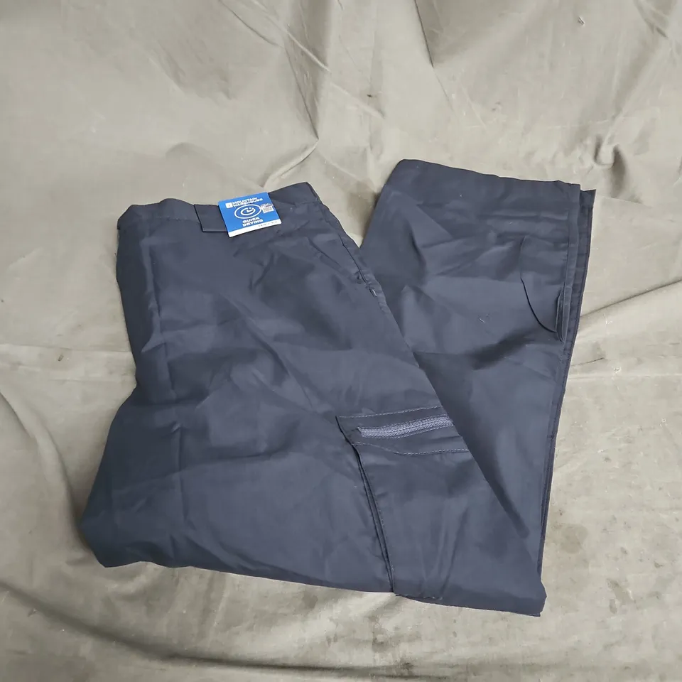 MOUNTAIN WAREHOUSE QUICK DRY TREK 2 TROUSER SHORT IN DARK BLUE SIZE W34X30L