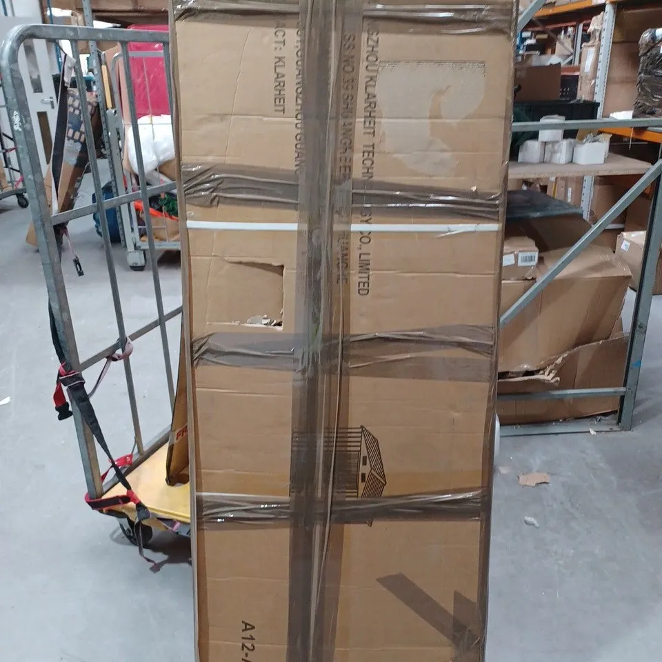 BOXED METAL SHED, SIZE UNKNOWN - COLLECTION ONLY