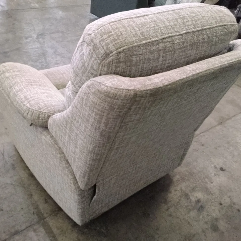 QUALITY DESIGNER G-PLAN KINGSBURY ELECTRIC RECLINER CHAIR - SHORE OATMEAL FABRIC