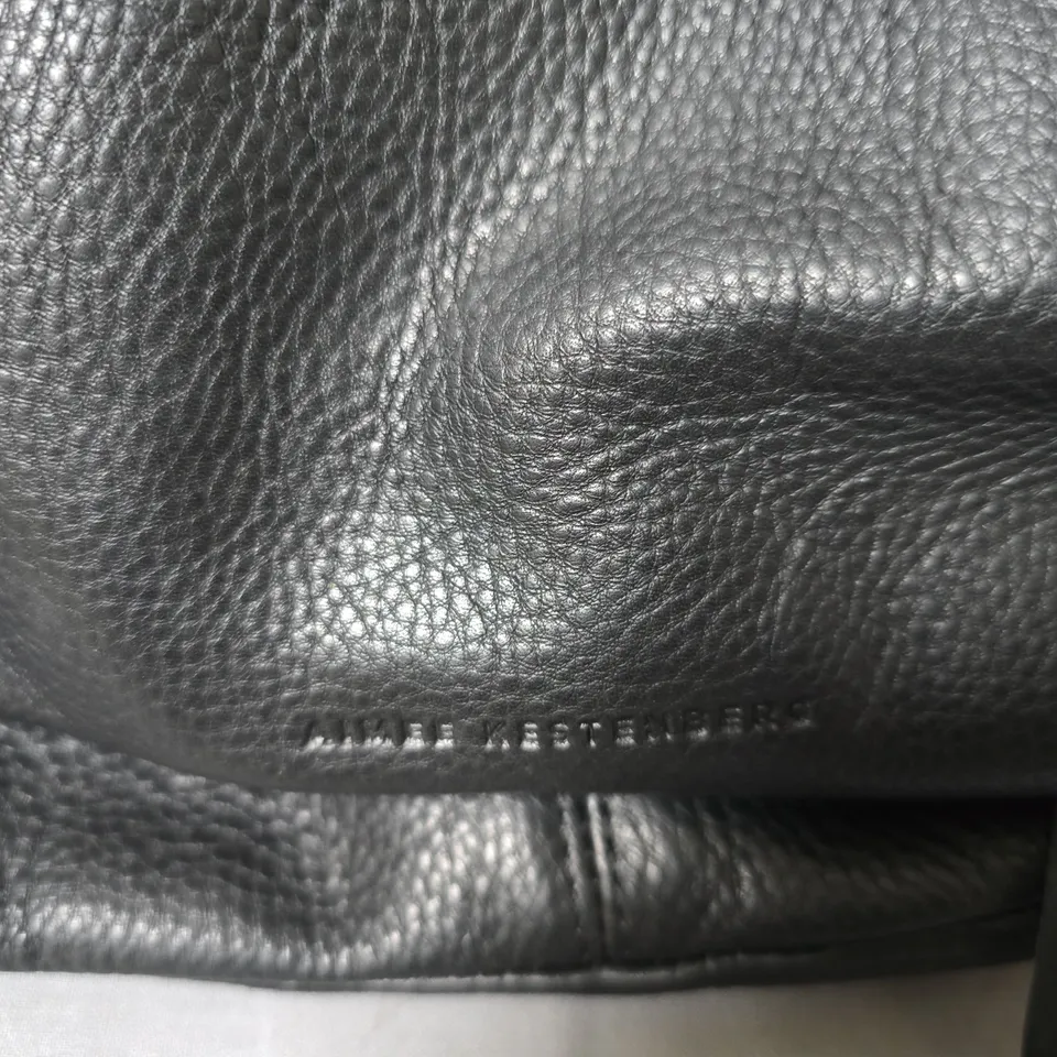 AIMEE KESTENBURG  BLACK PEBBLED LEATHER CROSSBODY BAG – HANDBAG 