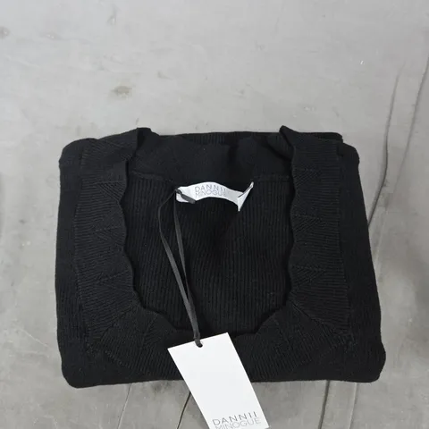 DANNII MINOGUE BLACK KNIT JUMPER – XL