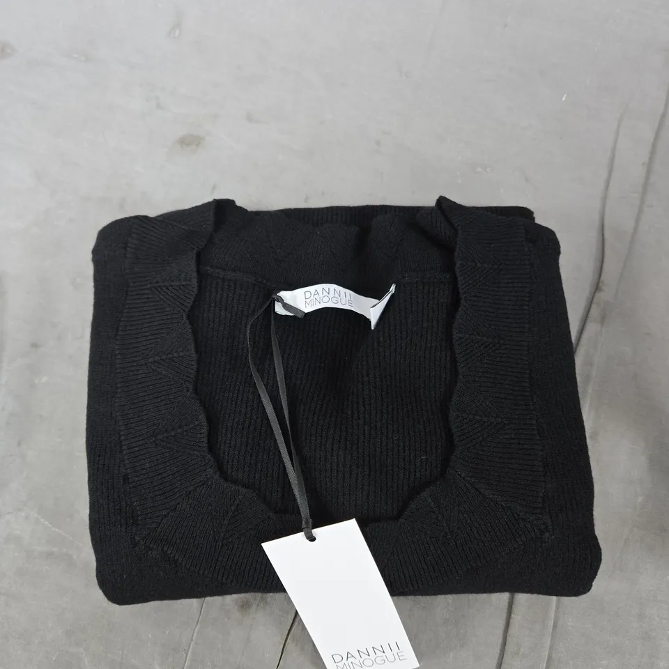 DANNII MINOGUE BLACK KNIT JUMPER – XL