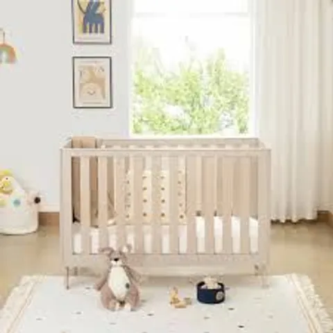 BOXED BABYMORE DANTE MINI COT BED - CASHMERE (1 BOX)