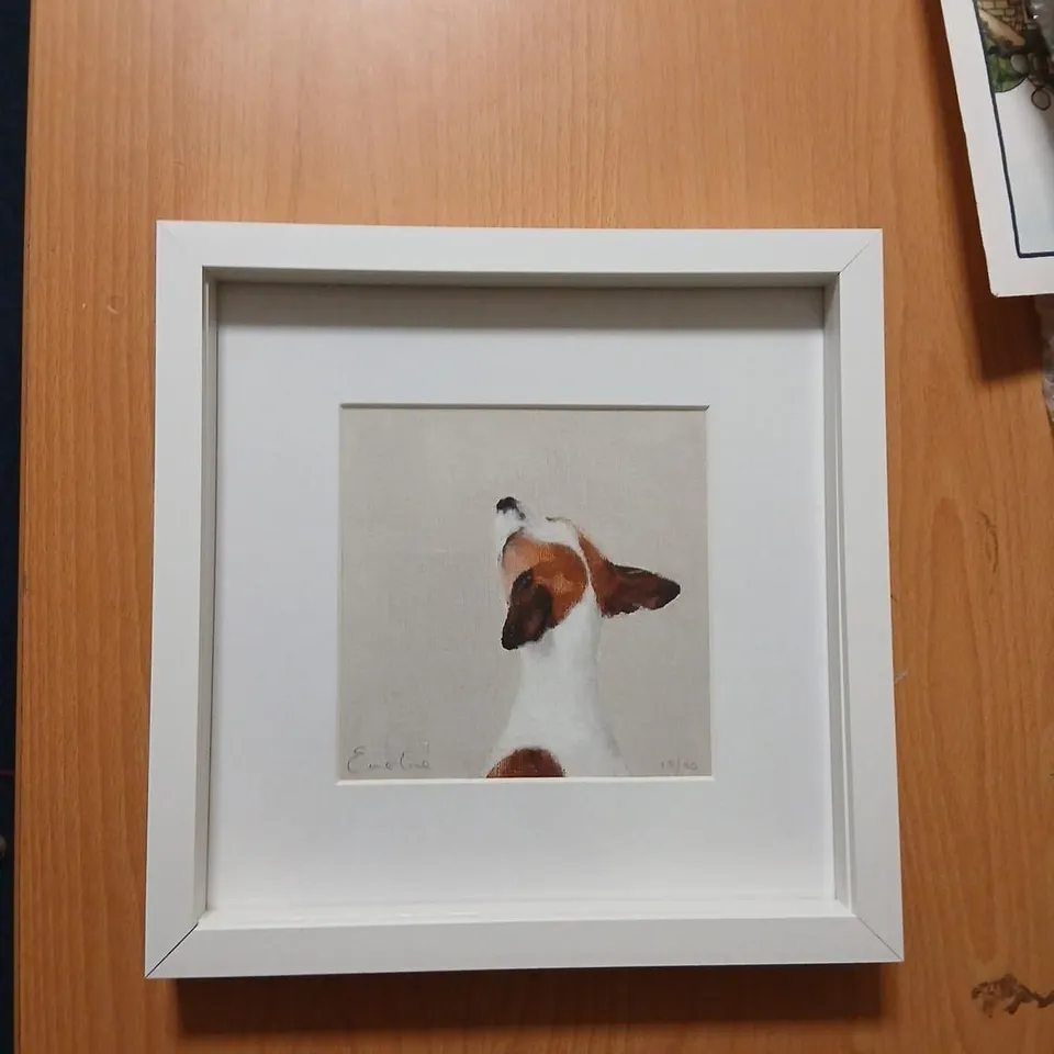 JACK RUSSELL – LIMITED EDITION GICLEE SIGNED PRINT BY EMELINE WATCHORN, FRAMED NUMBERED #15/50
