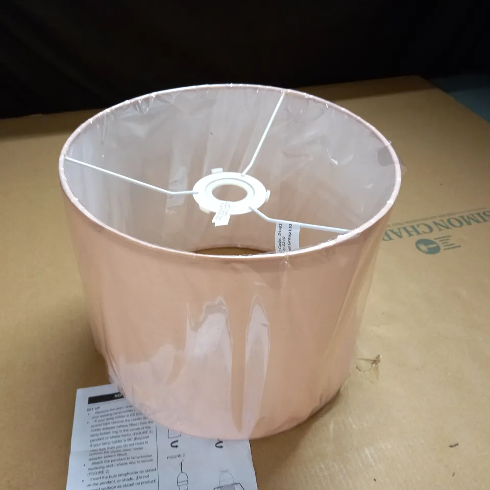 PALE PINK CEILING LAMPSHADE