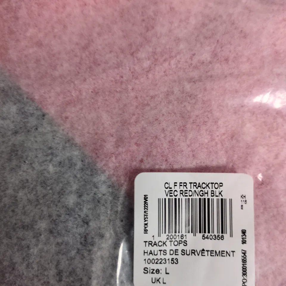 REEBOK TRACK TOP – MEN’S UK L, RED AND BLACK