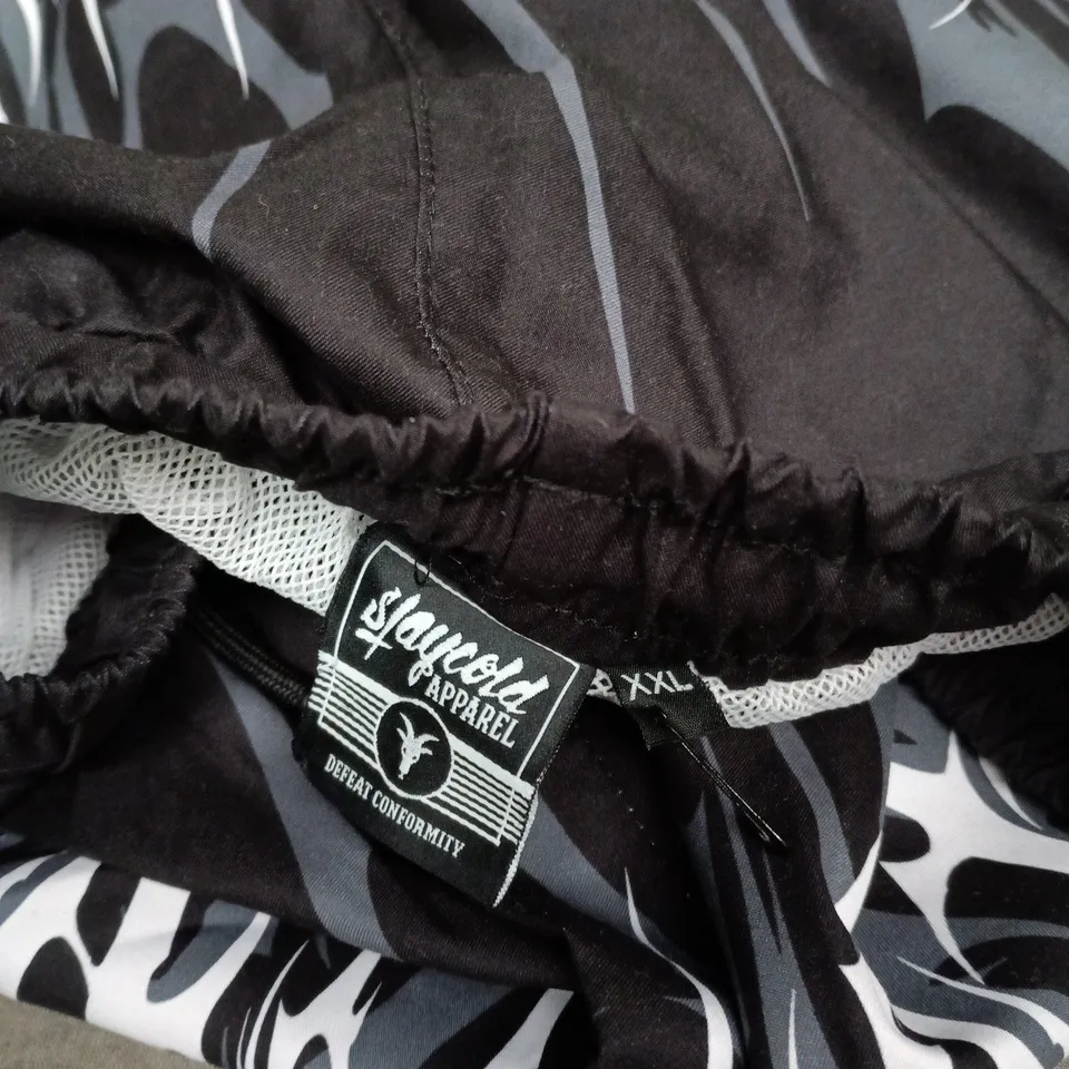 STAYCOLD APPAREL MEN’S SHORTS – BLACK/GREY SIZE XXL