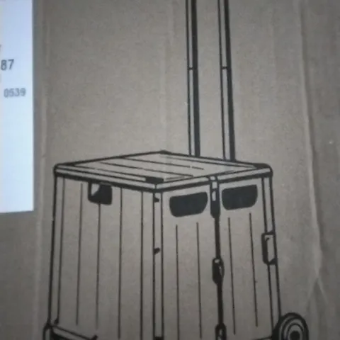 BOXED LIVING AND HOME FOLDING SHOPPING CART CX0473