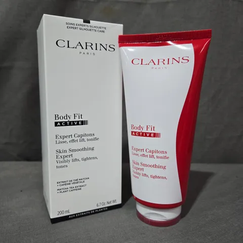 CLARINS DEMONSTRATION TESTER BODY FIT ACTIVE 200ML SKIN SMOOTHING EXPERT