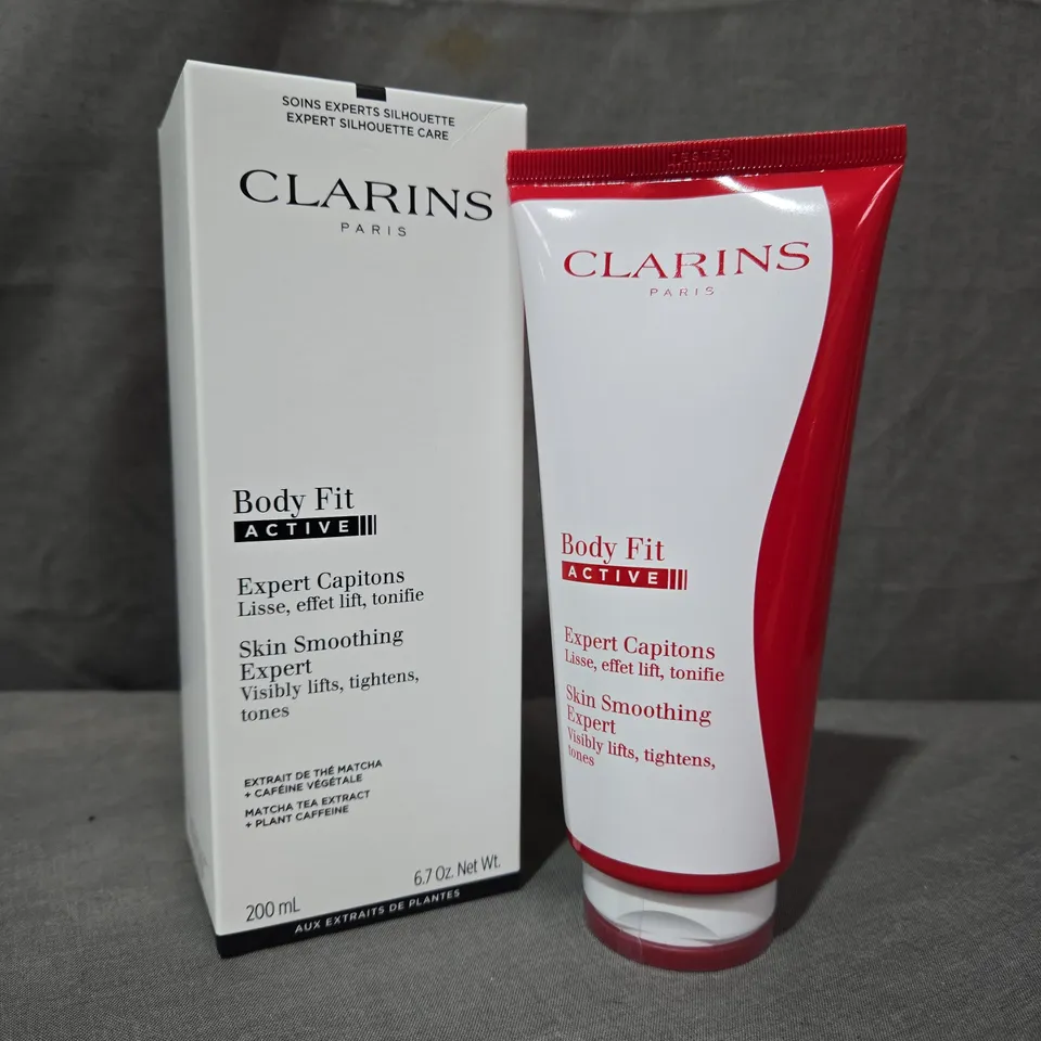 CLARINS DEMONSTRATION TESTER BODY FIT ACTIVE 200ML SKIN SMOOTHING EXPERT