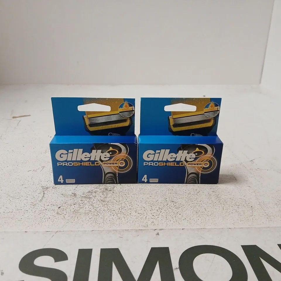 SET OF 2 GILETTE PROSHIELD POWER SET OF 4 RAZORS