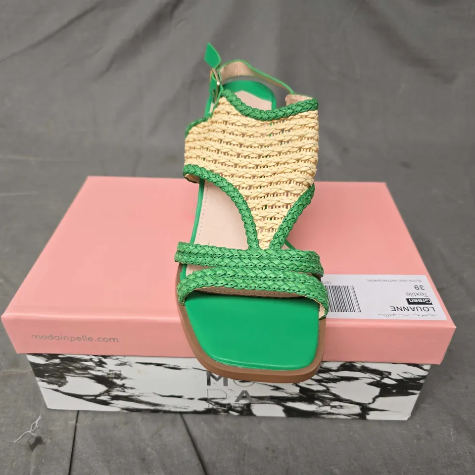 BOXED PAIR OF MODA IN PELLE LOUANNE HIGH HEEL SANDALS - 6