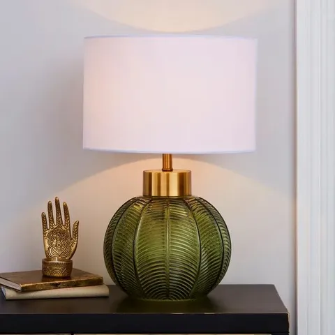 BOXED COLLEEN GLASS TABLE LAMP