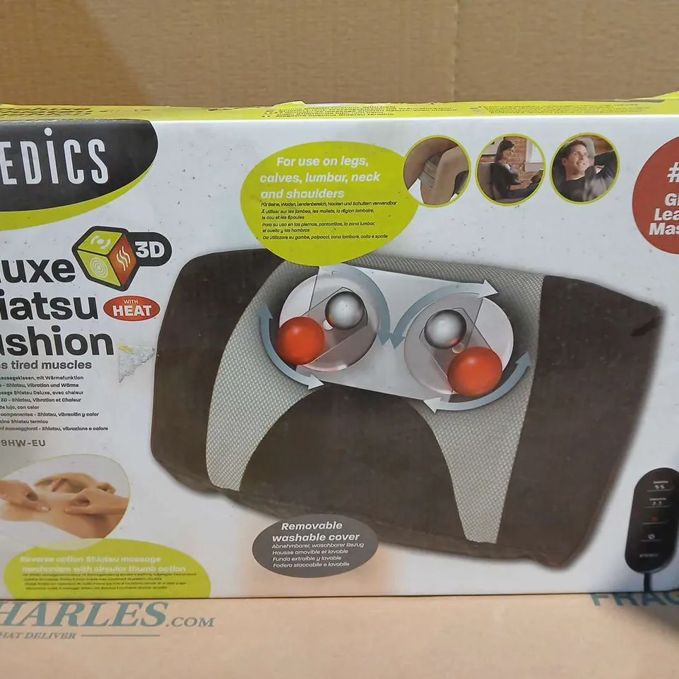 BOXED HOMEDICS DELUXE SHIATSU CUSHION