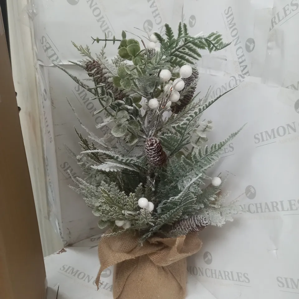 MISTLETOE AND FERN LIT TABLETOP TREE RRP £27.99