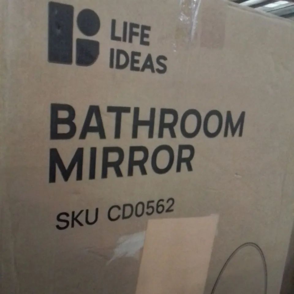 BOXED ROUND WALL MIRROR – MODERN METAL FRAME FOR STYLISH HOME INTERIORS (1 BOX)