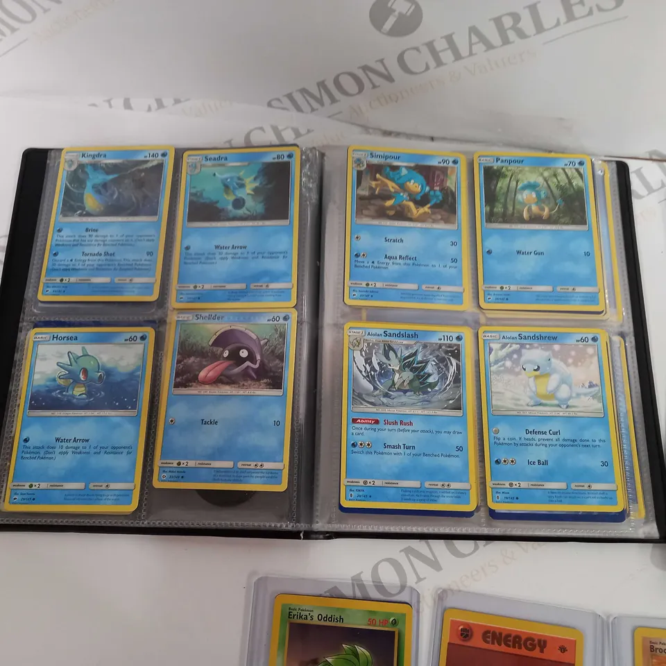 BOX OF APPROX 10 POKEMON CARDS INCLUDING WATER ENERGY, ERIKAS ODDISH AND BROCKS SANDSHREW