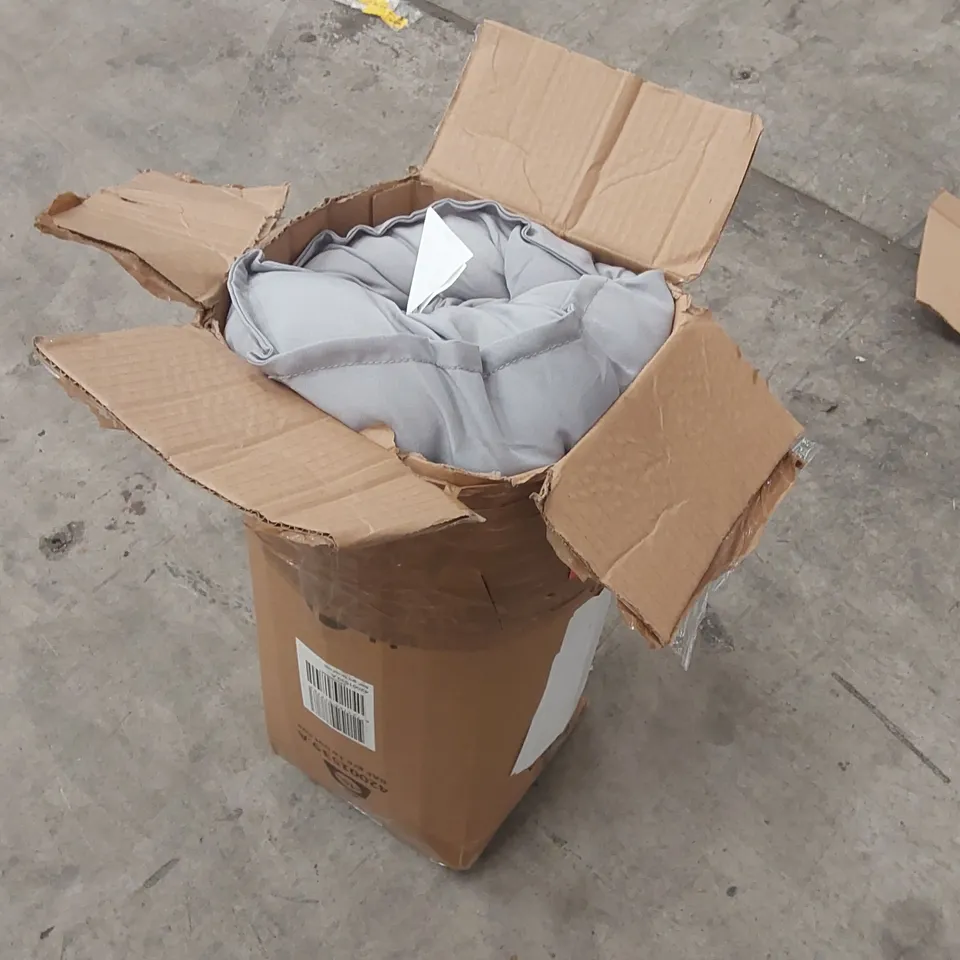 BOXED SEAT/BACK CUSHION -LIGHT GREY-