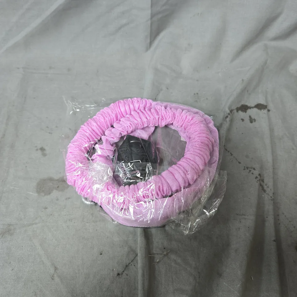 BOX OF APPROXIMATELY 40 LISA FIT SPARE PARTS BAND 15LBS/6.8KG – PINK FABRIC RESISTANCE BANDS