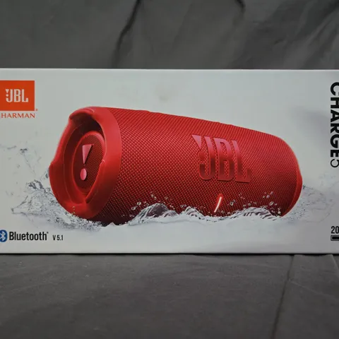 SEALED  JBL CHARGE 5 IN RED 