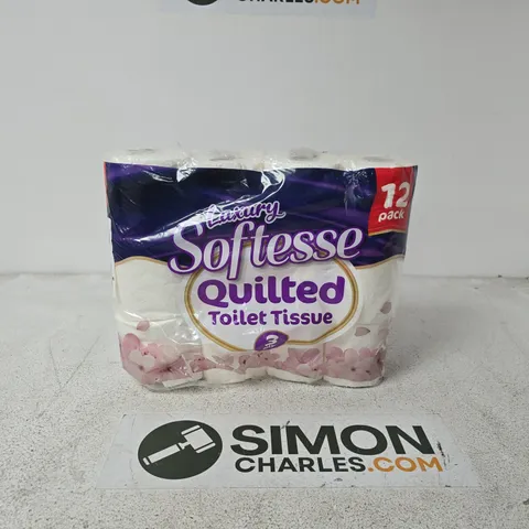 LUXURY QUILTED TOILET TISSUE 3PLY 12 PACK
