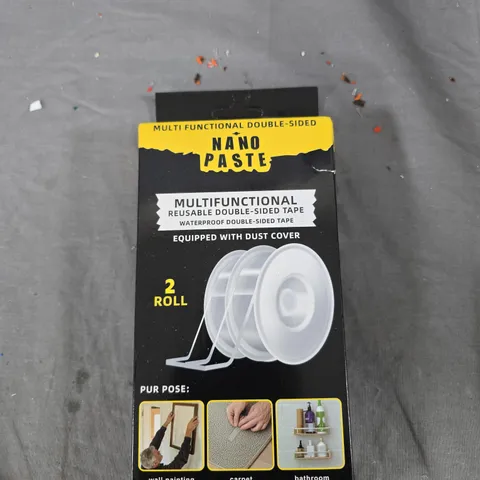 NANO PASTE MULTIFUNCTIONAL DOUBLE-SIDED TAPE – 2 ROLLS 