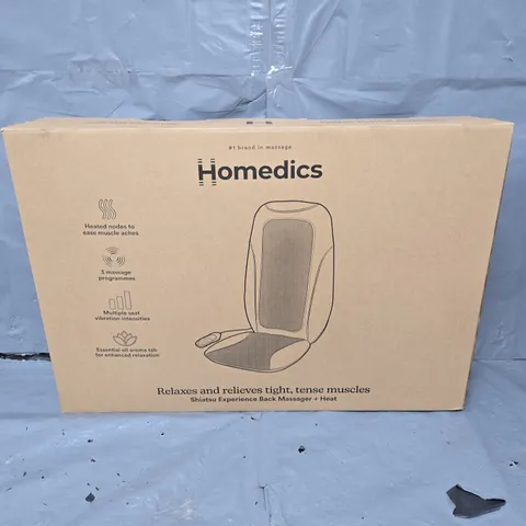 BOXED HOMEDICS SHIATSU EXPERIENCE BACK MASSAGER AND HEAT SBM-65H-GB